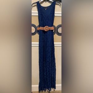EUC Navy Blue Lace Dress
